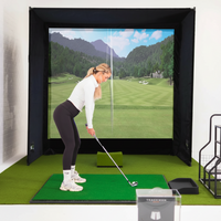 Golf Simulator Enclosure Built for Realistic Indoor Practice, 7 Size Options, Premium Construction, Weather-Proof