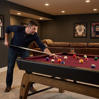 Edgewood 84 In. Pool Table with Accessories — Lifestyle