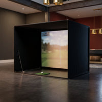 Simbox Golf Simulator Enclosure - 7 Sizes Available — Studio Shot