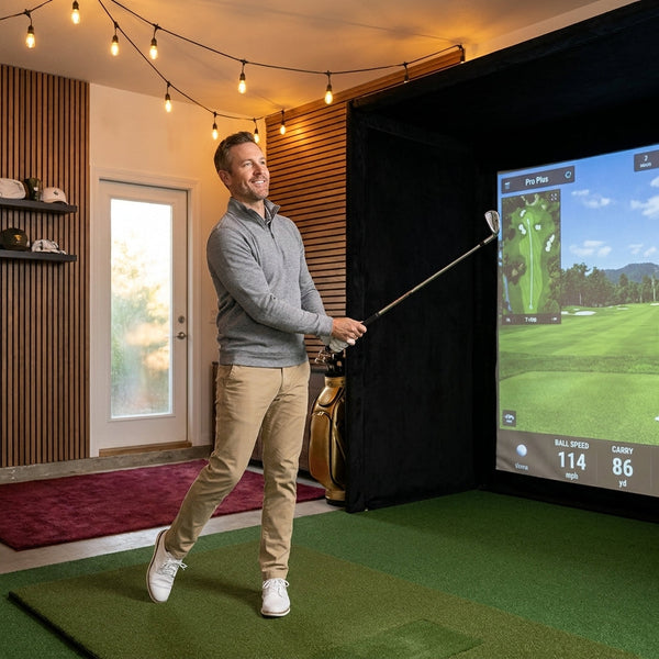 Golf Simulator Enclosure Built for Realistic Indoor Practice, 7 Size Options, Premium Construction, Weather-Proof