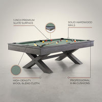 The Blake 8’ Pool Table — infographic