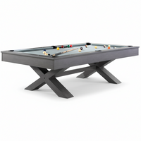 Professional Pool Table Built for Serious Players, 1-Inch Slate Surface, Wool Blend Fabric, Solid Wood Rails