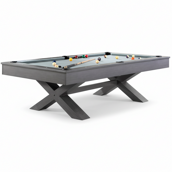 Professional Pool Table Built for Serious Players, 1-Inch Slate Surface, Wool Blend Fabric, Solid Wood Rails