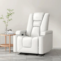 Home Theater Recliner Chair Built for Movie Night Comfort, Power Reclining, USB Charging, Cup Holders
